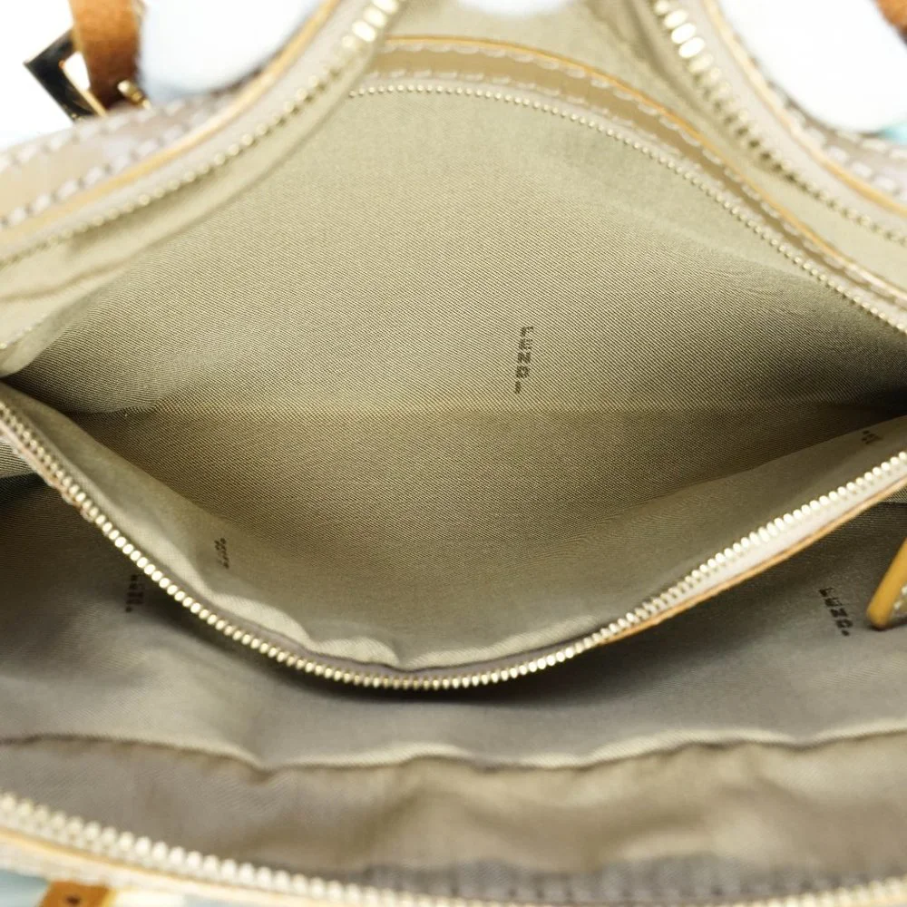 Auth Fendi Zucchino Hand Bag Light Blue #15070F96 - Picture 10 of 12